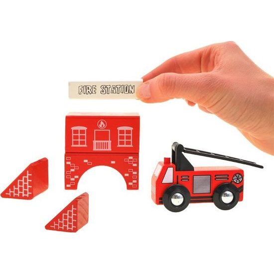 Dřevěné kostky MĚSTSKÝ hasičský sbor