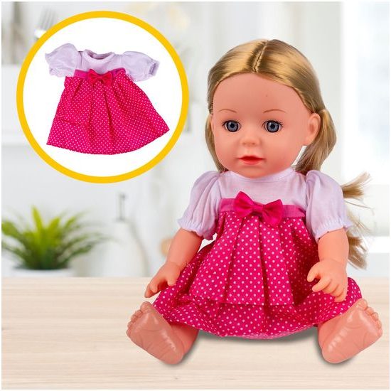 Interaktivní mluvící panenka s příslušenstvím Lucky Doll 33 cm