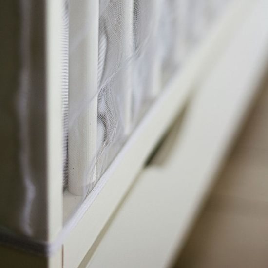 Moskytiéra na dětskou postýlku Akuku bílá