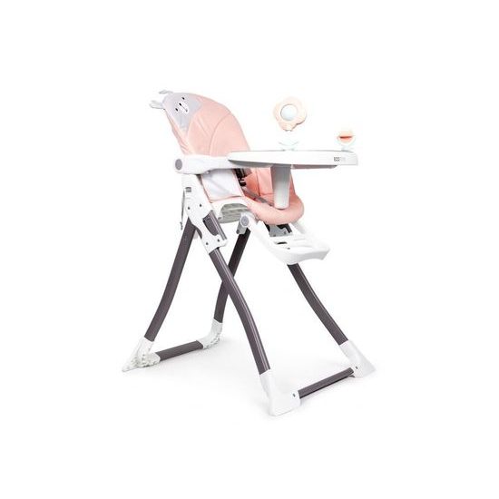 SMONTOVÁNO Ecotoys jídelní židlička 2v1 Myška růžová