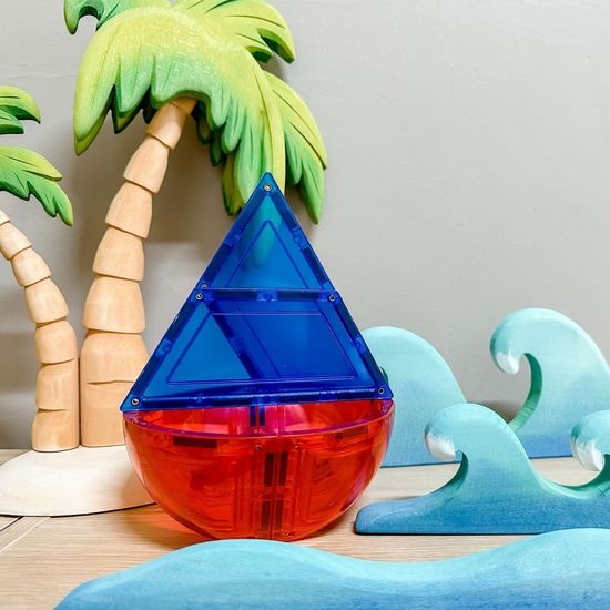 Learn & grow toys Magnetické dlaždice KUPOLE (18kusů)