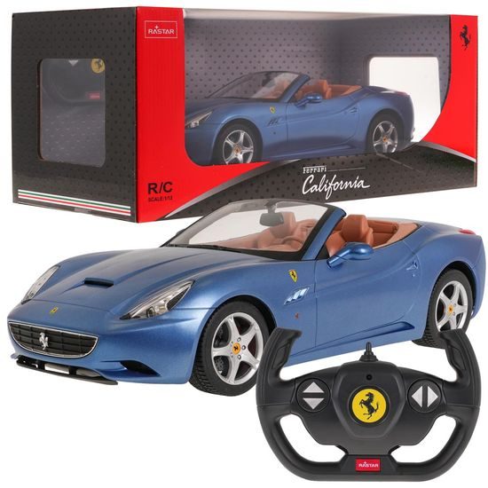 Rastar auto na dálkové ovládání Ferrari California 1:12 modré