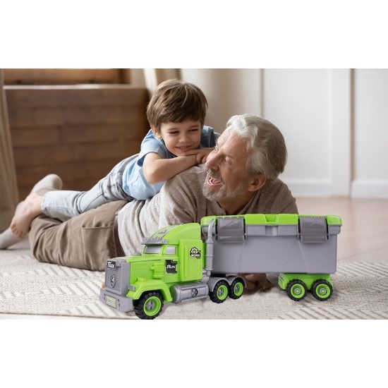 Šroubovací autíčko s kufříkem a 3 autíčky Sanitation Control