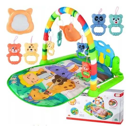 Hrací deka s piankem Harmonika zelená