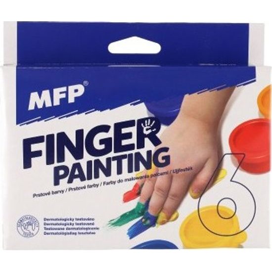 Prstové barvy 6 ks