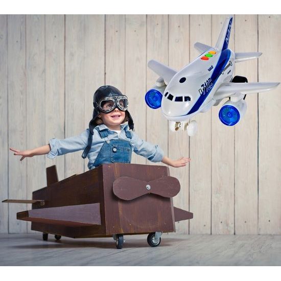 Interaktivní letadlo se světly a zvuky City Service 1:200