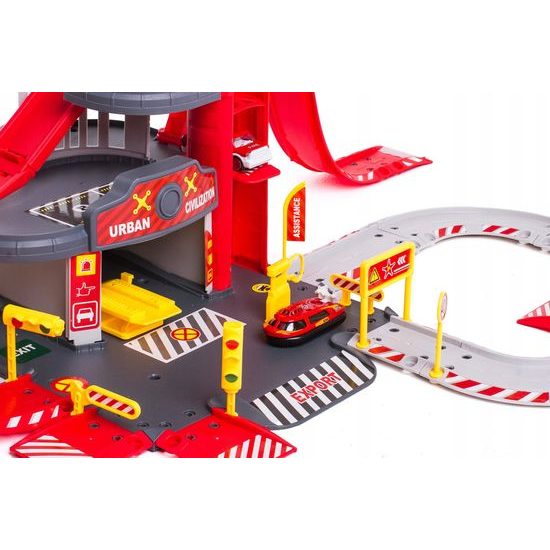 Doris požární centrum s dráhou, autíčky a helikoptérou Rescue Station