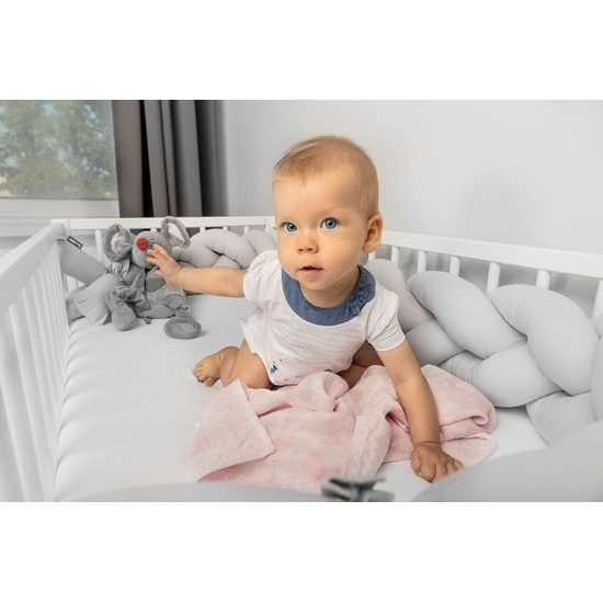 Ochranný mantinel cop do postýlky hvězdičky modrá