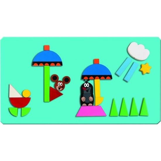 Magnetické dílky Krtek na cestách 31ks