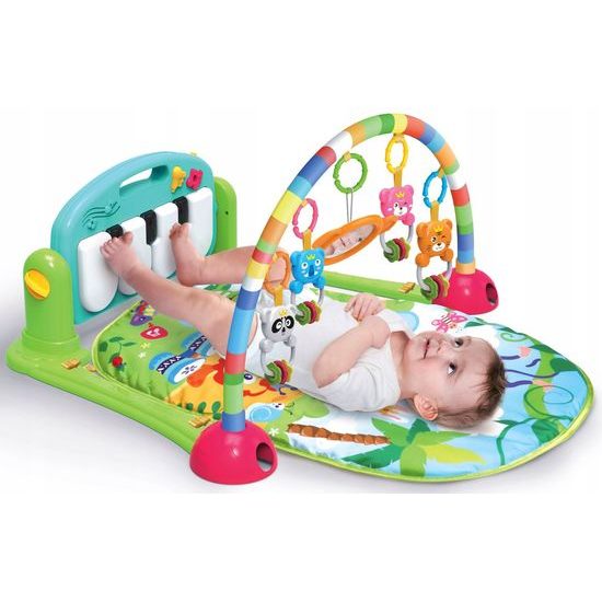 Haunger hrací deka s hrazdou a piankem zelená