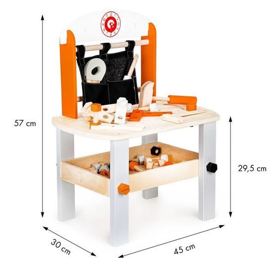 Ecotoys dřevěný pracovní stůl pro děti Workbench