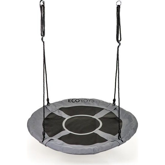 Ecotoys dětská houpačka Čapí hnízdo šedá