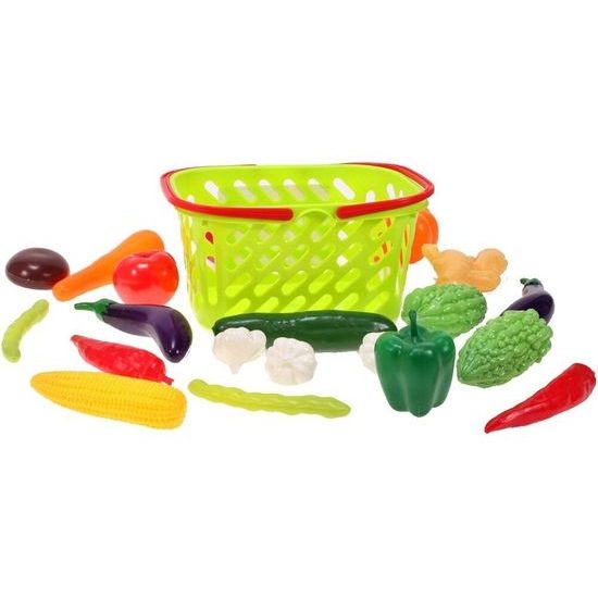 Sada zeleniny v košíku Shopping Basket
