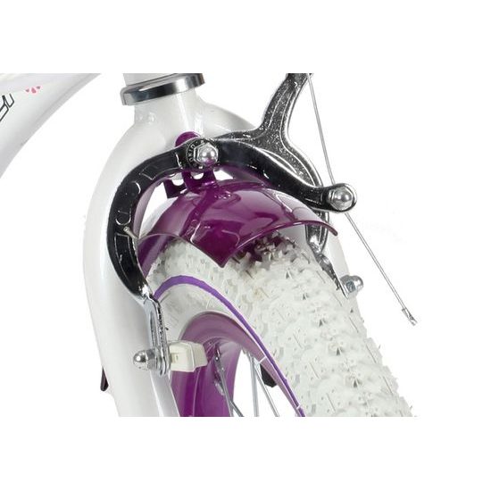 Mexller dětské kolo SISI 16" s vodící tyčí bílofialové