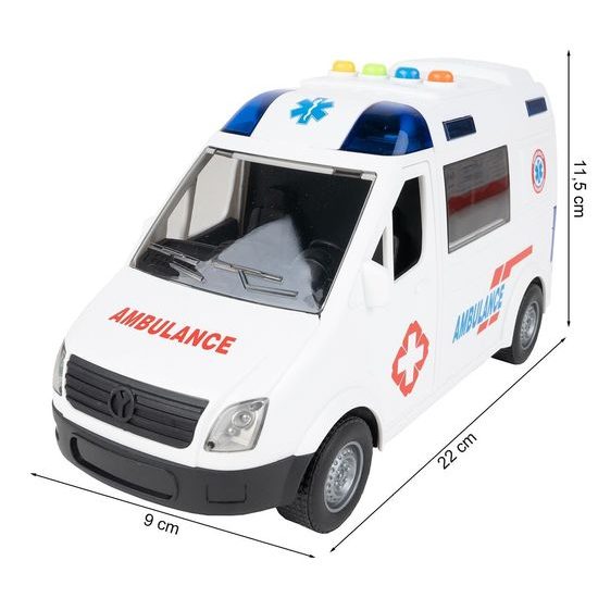 Sanitka se světly a zvuky City Ambulance 1:16