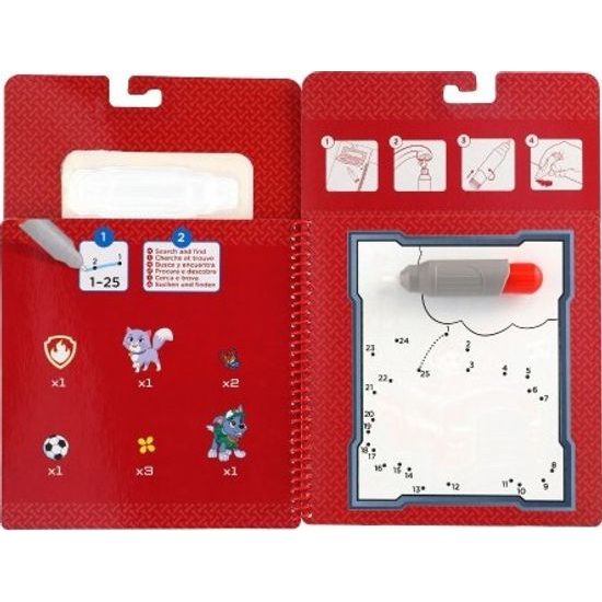 Kouzelné malování vodou - Tlapková patrola/Paw Patrol omalovánky + štětec