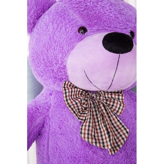 Plyšový medvěd Kvído 130 cm fialový