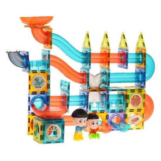 Doris magnetická stavebnice se skluzavkou Magic Magnetic 96 dílů