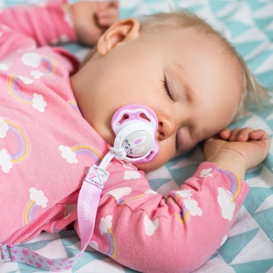 BabyOno Pásek na dudlík s klipsou - mix barev