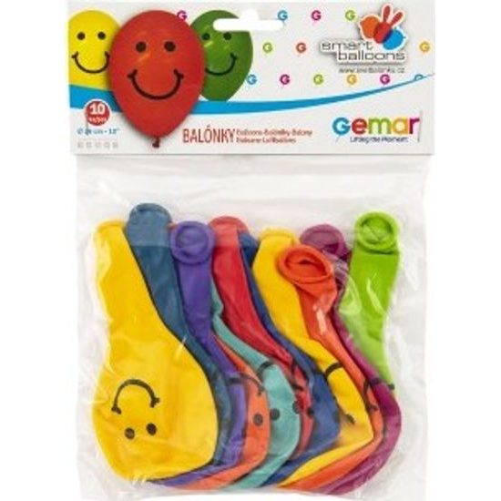 Balonky nafukovací - potisk Smile 10ks