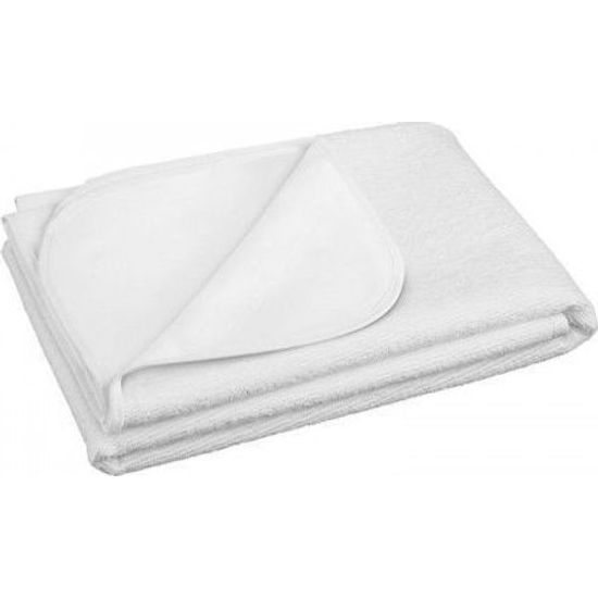 Nepromokavá podložka froté 60 × 120 cm, bílá