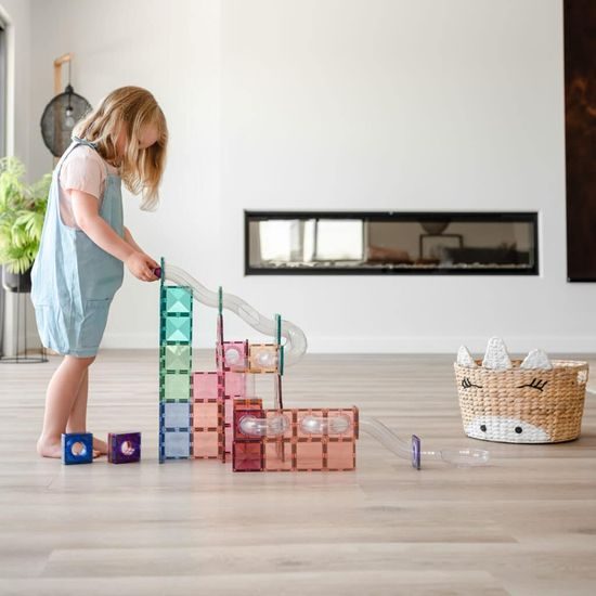 Pastelové Rozšíření Ball Run Connetix Ball Run Expansion pack 80ks