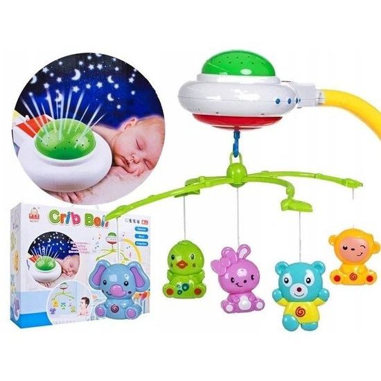 Doris kolotoč nad postýlku s projektorem Crib Bell
