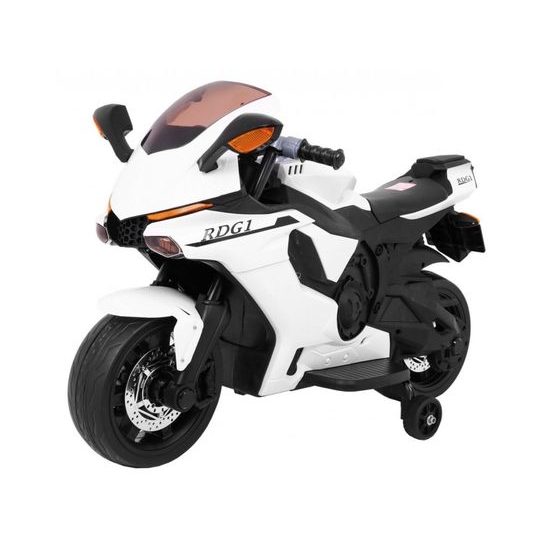 Dětská elektrická motorka Superbike bílá