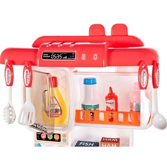 Detská kuchynka so zvukmi a parou Home Kitchen - ružová