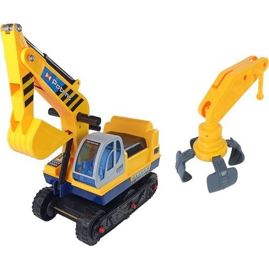 Dětské odrážedlo pásový bagr s drapákem