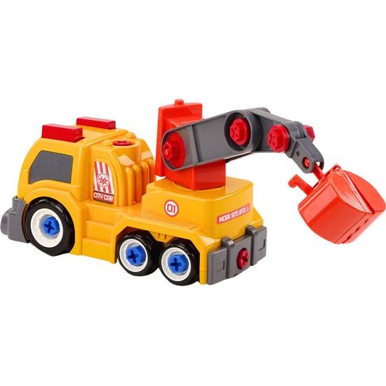 Auto jeřáb k sestavení DIY, oranžová