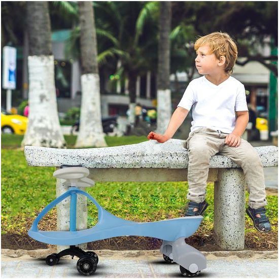 Gravitační odrážedlo se svítícími koly Spinner modré