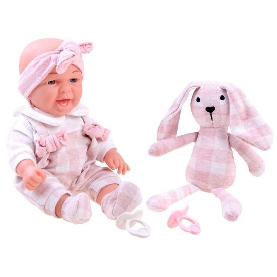 Panenka Sylvie s plyšovým králíčkem 30 cm