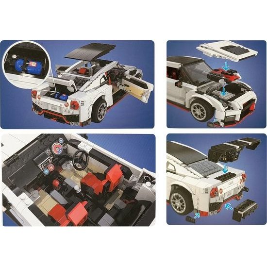 Sportovní auto na sestavení z 1322 kostek