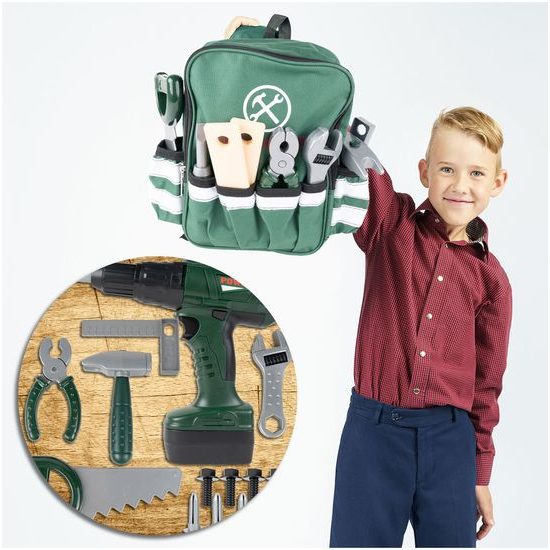 Sada dětského nářadí s vrtačkou na baterie v batůžku Craft Toolbox
