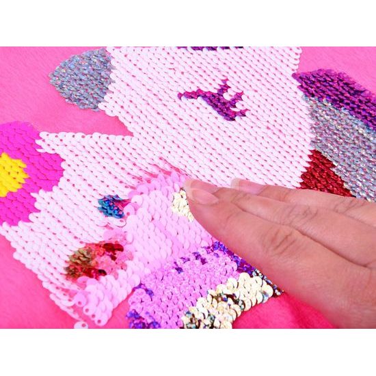 Sada na výrobu polštáře s jednorožcem Sequin Pillow