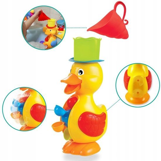 Kačenka pro děti do vany s kolovrátkem Water Duck