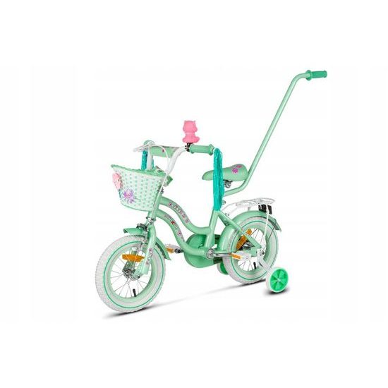Mexller dětské kolo SISI 12" s vodící tyčí mintové 2022