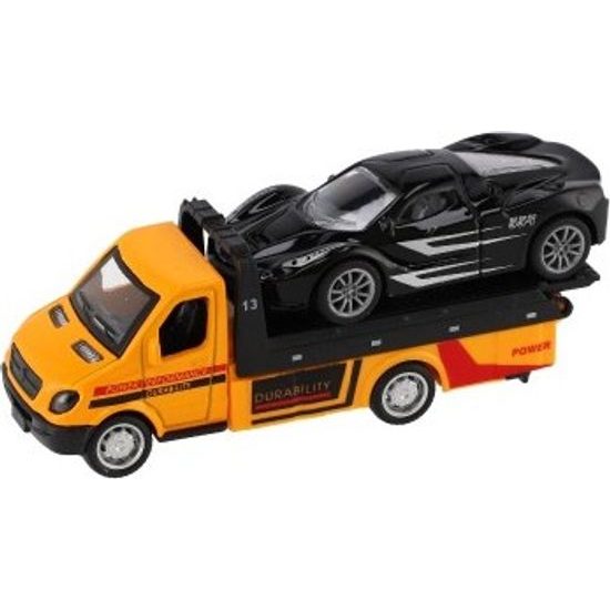 Auto odtahovka + auto - na zpětné natažení - mix druhů