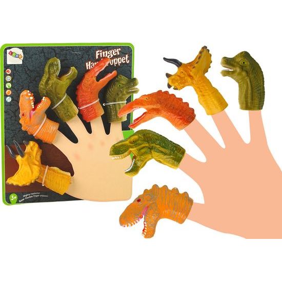 Prstoví maňásci Dinosauři 5 ks