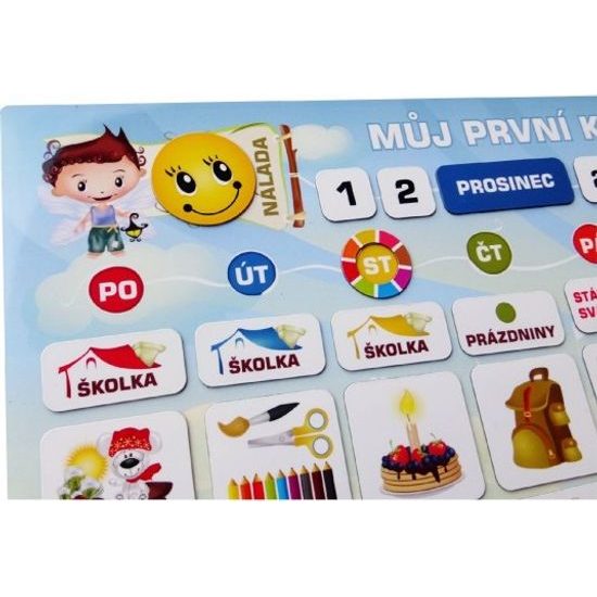 Kalendář magnetický - Školka 114ks magnetek
