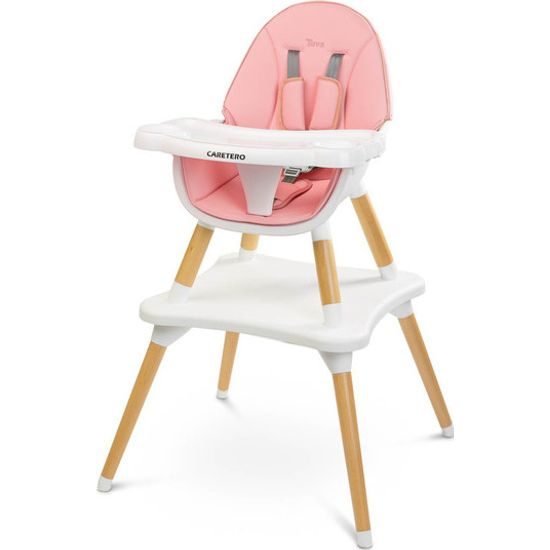 Dětská jídelní židlička Caretero Tuva - růžová