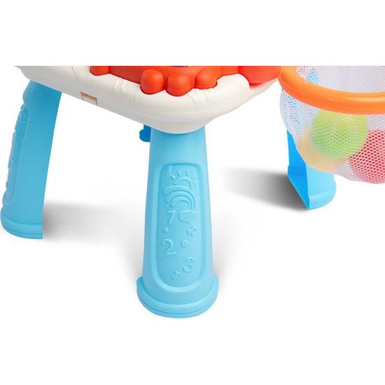 Odstrkovadlo a edukační stůl 2v1 Spark - šedá