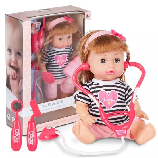 Funkční panenka Malá doktorka s příslušenstvím 31 cm