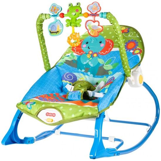 Kojenecké lehátko 3v1 s vibracemi Baby Rocker modré