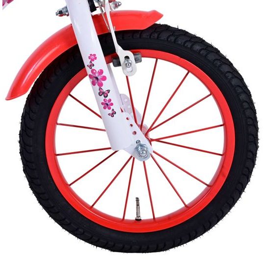 SMONTOVÁNO Dětské kolo Volare Lovely červeno-bílé 14"