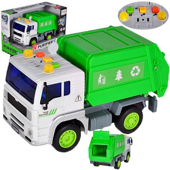 Popelářské auto se světly a zvuky City Service 1:20