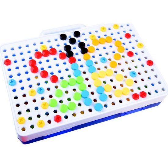 Kreativní konstrukční stavebnice s nářadím 237 ks