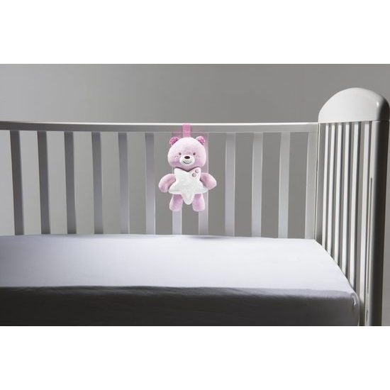 Chicco Goodnight bear svítící medvídek růžový