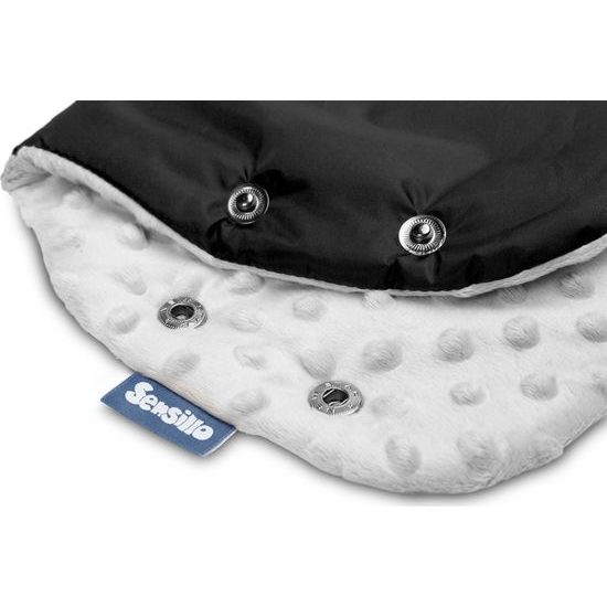 Rukávník na kočárek z Minky Sensillo 40x45 black